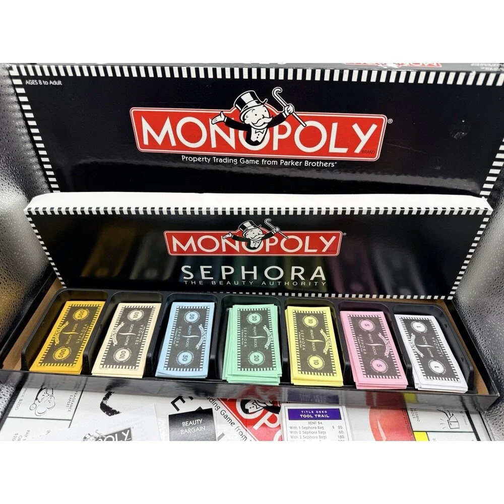 2006 Monopoly Sephora Edition Board Game The Beauty Authority Hasbro COMPLETED